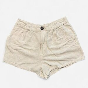BP. Linen Blend Beige‎ Shorts Women's Size M